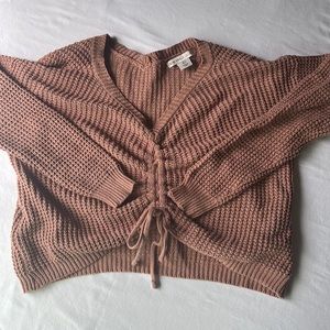 Light brown copper textured sweater